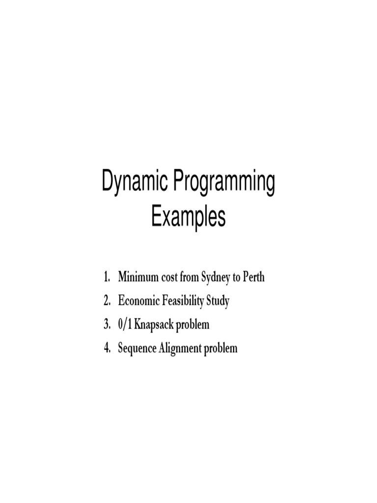 DP Examples | PDF | Sequence Alignment | Dynamic Programming