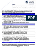 Hospital Evacuation Plan Checklist