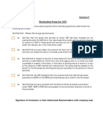 6-GST - Declaration Form For GST