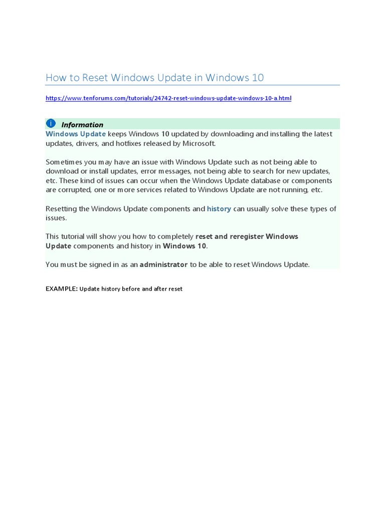 Fix Windows Update | PDF | Windows 10 | Microsoft Windows