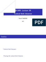 Central Limit Theorem: Scott Sheffield