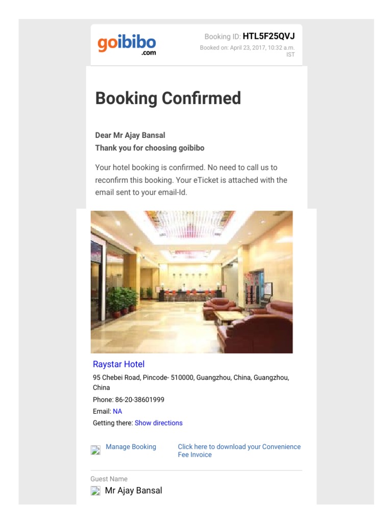 Goibibo Fee Hotel