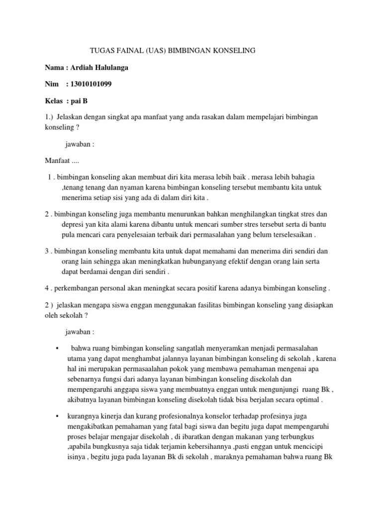 Pentingnya Mempelajari Bimbingan Dan Konseling Tutorial Lif Co Id