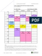 AR03 Learning Community Schedule