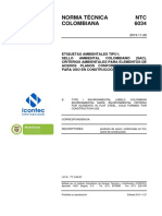 NTC - 6034 - 2013 Etiqueta Ambiental Tipo I - Sello Ambiental PDF