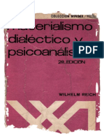 Wilhelm Reich - Materialismo Dialectico y Psicoanalisis PDF