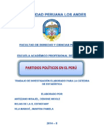 Partidos Políticos en El Perú