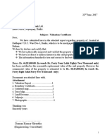 Subject: - Valuation Certificate: Daman Kumar Shrestha (Engineering Consultant)