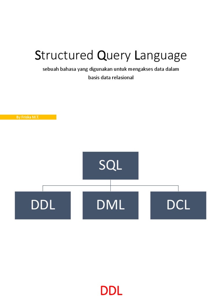 SQL - DDL - DML - DCL | PDF