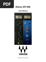 Waves API 560: User Manual
