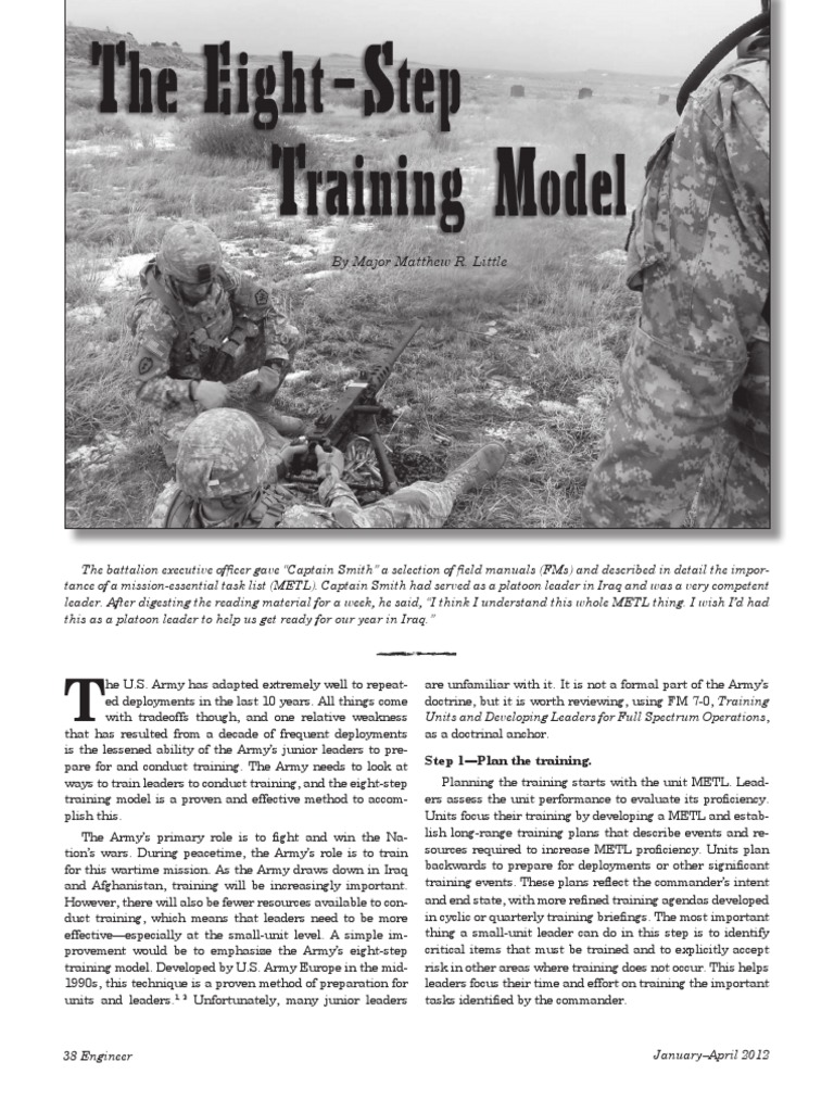 Understanding the Eight-Step Training Model | PDF | Military | Leadership