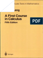a first course in calculus serge lang pdf free download