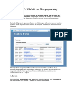 WebGrid Con Filtro, Paginación y Ordenación