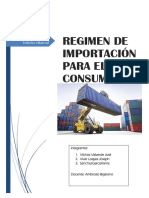 Importacion Para El Consumo-Derecho Aduanero