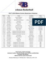 Blackman Basketball Schedule - Edited