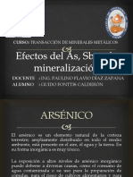 Efectos Del As, SB en La Mineralización