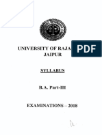 B.A. (Pass Course) Part 3 2017 of RU