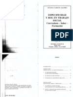 Garcia Salor Especificidad y Rol en Trabajo Social PDF