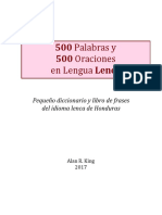 500 Palabras y 500 Oraciones en Lengua Lenca