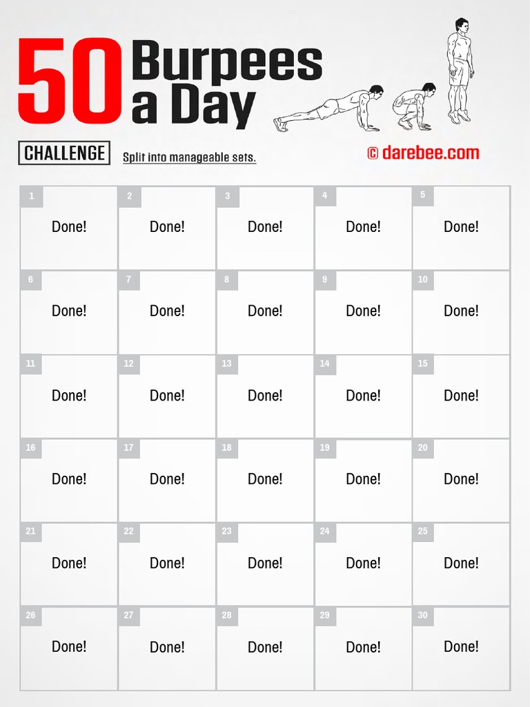 50 Burpees A Day Challenge PDF PDF