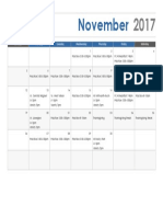 November Calendar