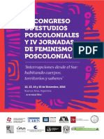 2 Circular III Congreso de Estudios Poscoloniales PDF