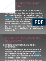 Auditoria i Tecnicas y Procedimientos de Auditoria