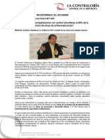 NP103-2017 - Nelson Shack: "Acompañaremos Con Control Simultáneo Al 80% de La Inversión de Obras de La Reconstrucción"