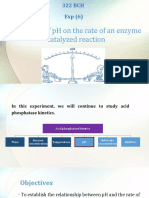 The Effect of PH On The Rate of An Enzyme Catalyzed Reaction