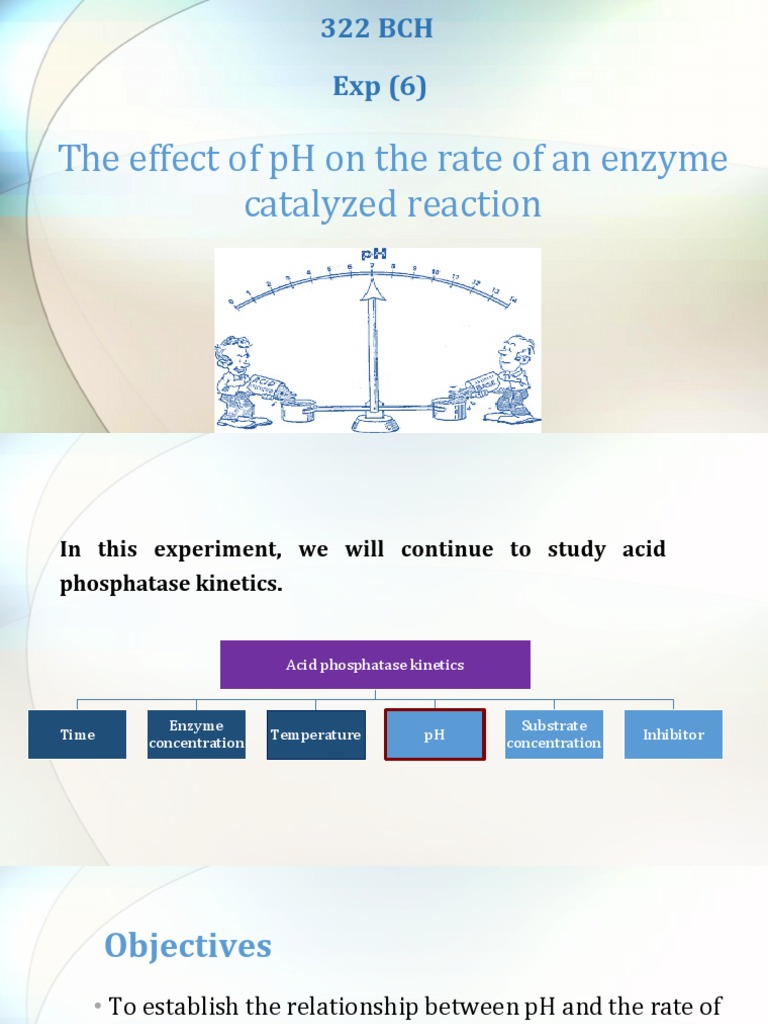 The Effect of PH On The Rate of An Enzyme Catalyzed Reaction | PDF ...