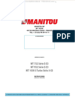 Manual Manipuladores Telescopicos mt732 mt932 Ee3 mt1030s T5e3 Manitou Seguridad Mantenimiento PDF