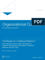 Organizational Cultures: The Results of A "Fighting Politician"?