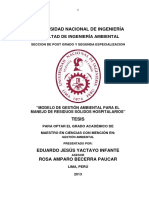 Modelo de gestión ambiental para residuos hospitalarios