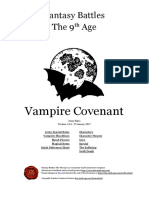 Fantasy Battles The 9 Age: Vampire Covenant