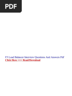 Download f5 Load Balancer Interview Questions and Answers PDF1 by Atul Chauhan SN360276009 doc pdf