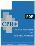 Adding Physician and Ancillary Providers