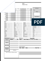 Traveller - Character Sheet PDF