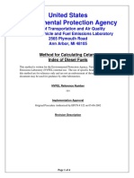 EPA Method for Calculating Diesel Fuel Cetane Index