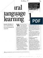 Dudley R 2004 Natural Language Learning