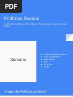 Políticas Sociais
