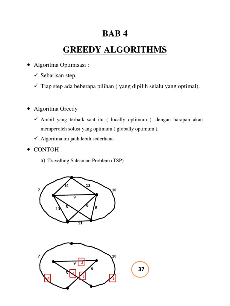Memahami Algoritma Greedy dan Contohnya | PDF