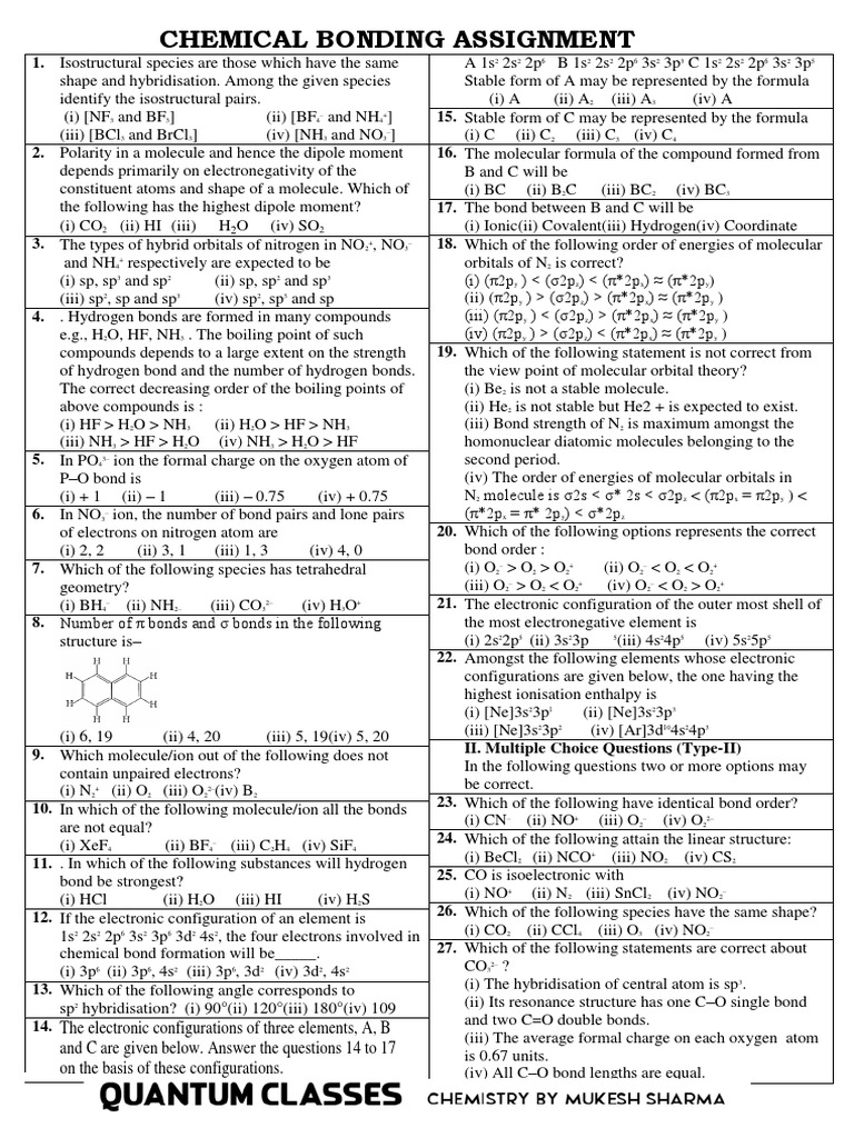 Ionic bonding homework sheet image