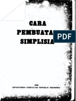 Cara Pembuatan Simplisia PDF