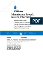 Modul Manajemen Proyek Sistem Informasi (TM5)