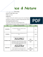 science and nature lesson plan