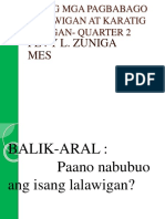 A.P. - Pagbabagong Nagaganap Sa Lalawigan Quarter 2