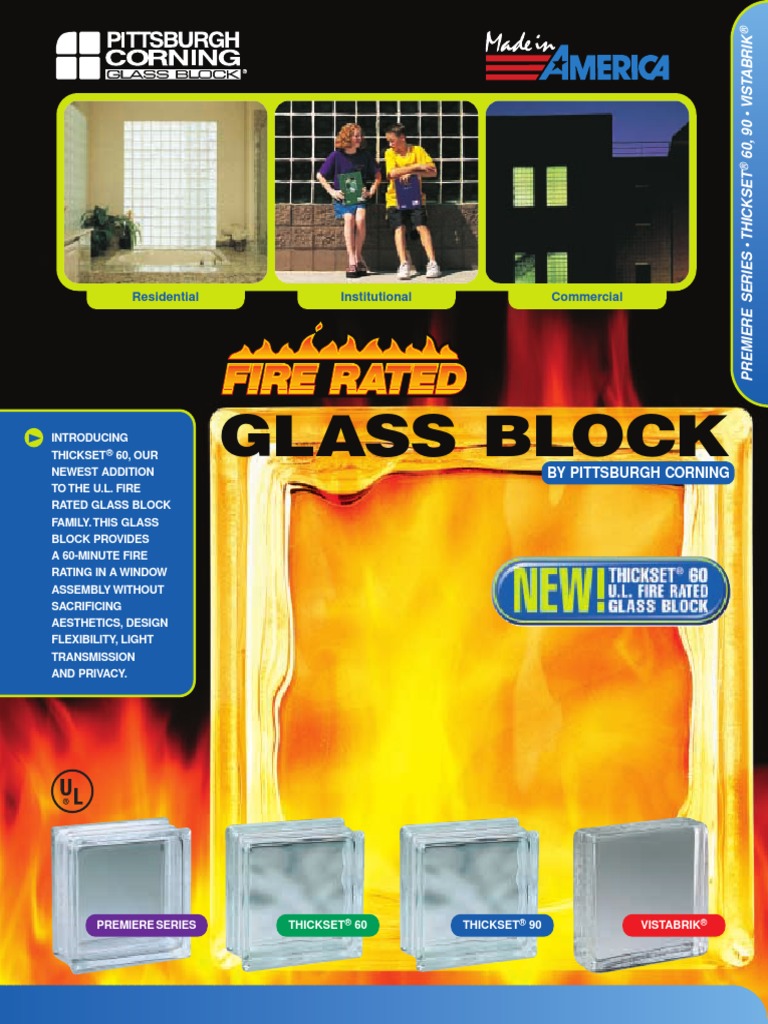 Lexington Glass Block Fire Rated Glass Blocks PDF Glasses Window