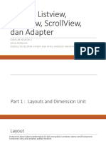 Layout, Listview, Gridview, and Adapter