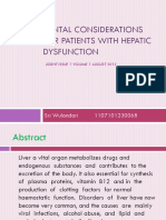Dental Considerations For Patients With Hepatic Dysfunction: Sri Wulandari 1107101230068