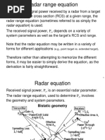 Radar Equation